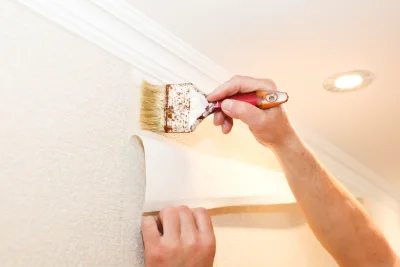 Pose de papier peint à Auteuil — revêtements muraux et toiles de verre